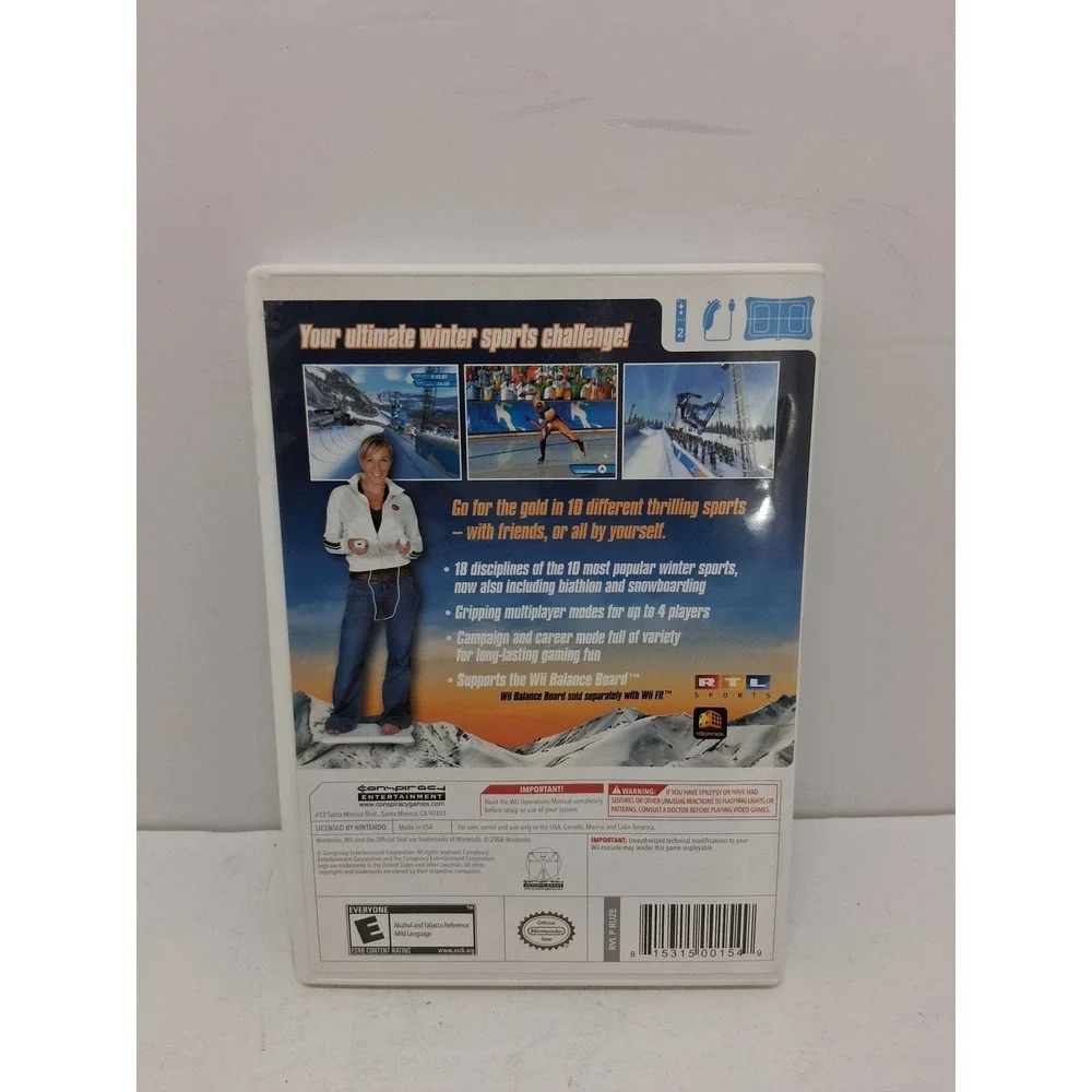 Winter Sports The Next Challenge 2 Nintendo Wii Game with Case and Manual